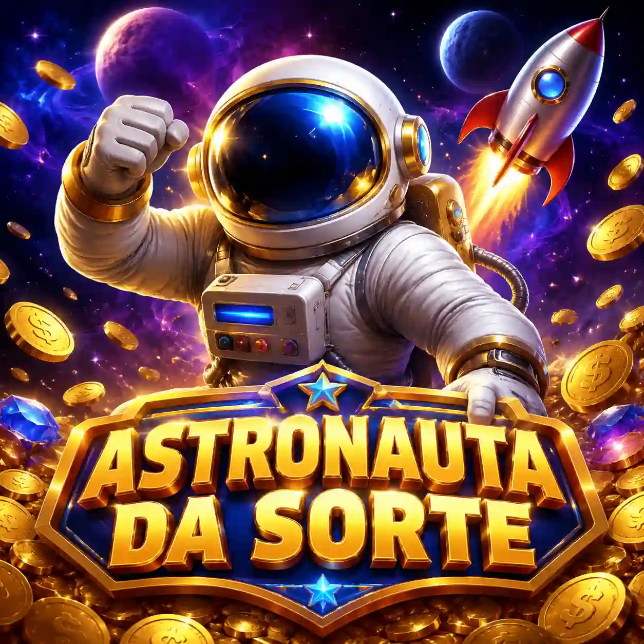 Spaceman da Pragmatic Play com astronauta subindo