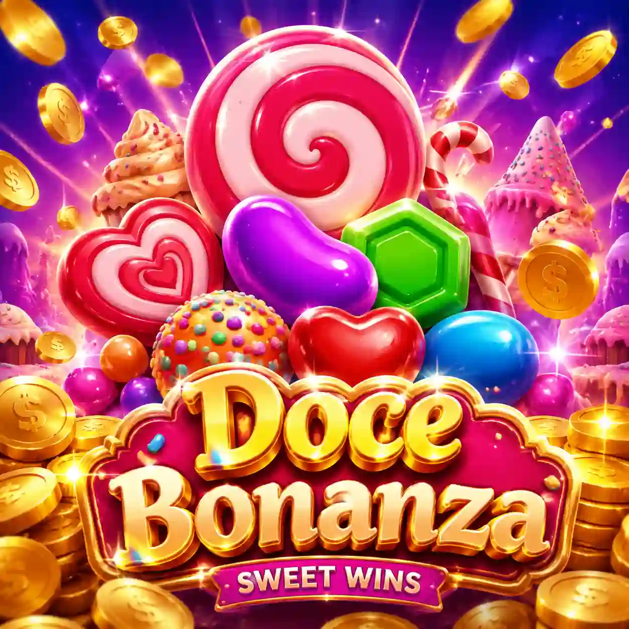 Slot Sweet Bonanza com frutas e doces coloridos