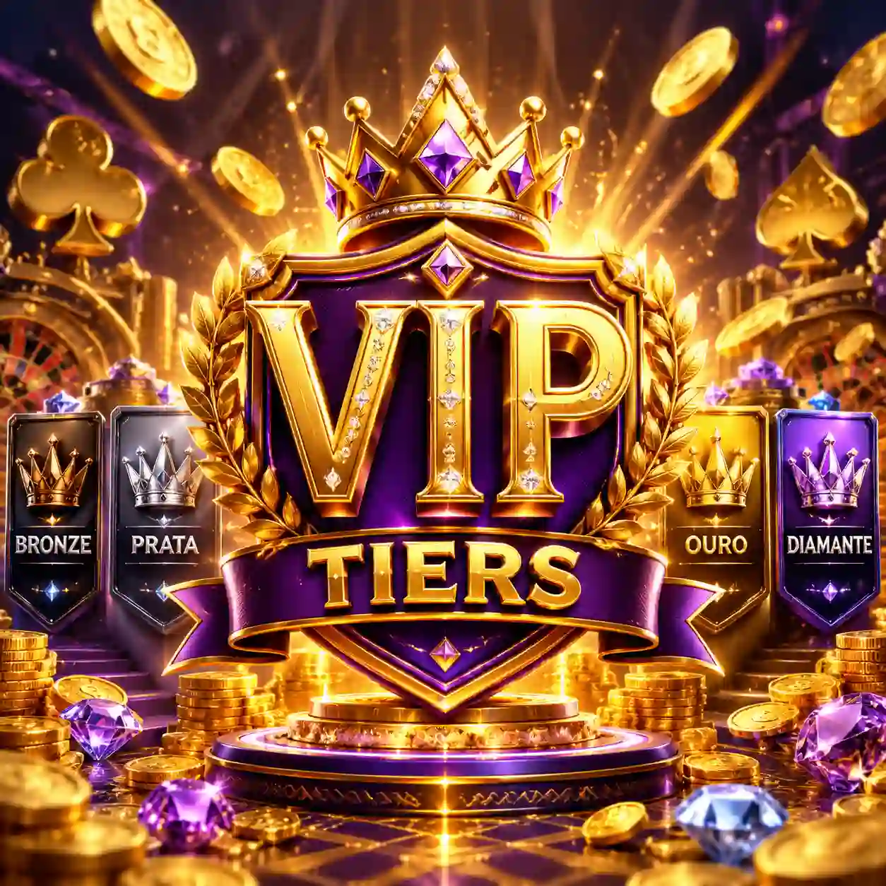 Níveis VIP da plataforma com benefícios exclusivos